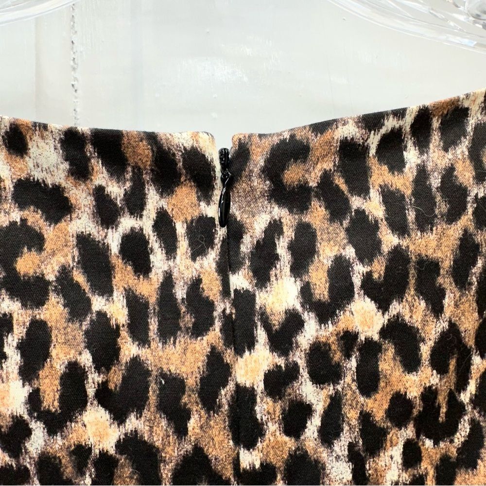 Ann Taylor LOFT‎ classic leopard print sleeveless dress women’s 4 - Picture 4 of 6